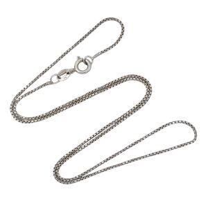 Estate Italian Sterling Silver 925 | Box Link Chain Necklace | 16.5"